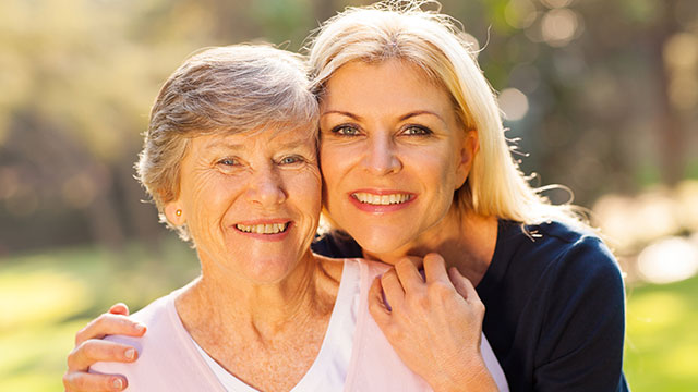 Mother-and-Daughter Stock Image